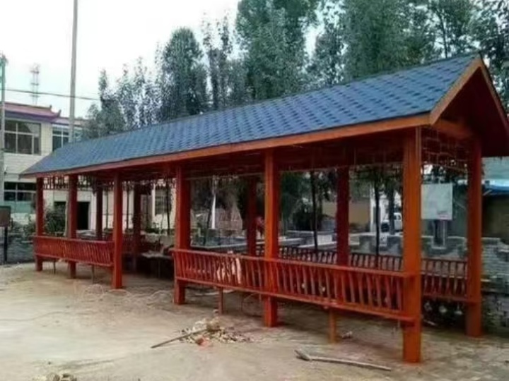 防腐木长廊产品展示六